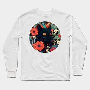 Floral kitty - Cat Filled With Flowers Long Sleeve T-Shirt